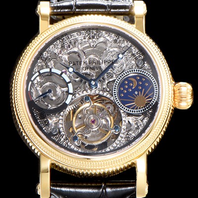 홍콩명품 [파텍필립] 남성용 그렌드 컴플리케이션 18k 옐로골드 문페이즈 세귤 리얼 투어빌론 최상급 쥬얼 다이아몬드 베젤 스켈레톤 다이얼 PAT0400  