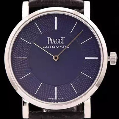 홍콩명품 [피아제] 남성용 피아제 G0A35132 알티플래노 울트라-씬 빈티지 모델 블루 & 텍스쳐 다이얼 스위스 ETA 2824-A2 오토매틱 무브먼트 PIA4200  