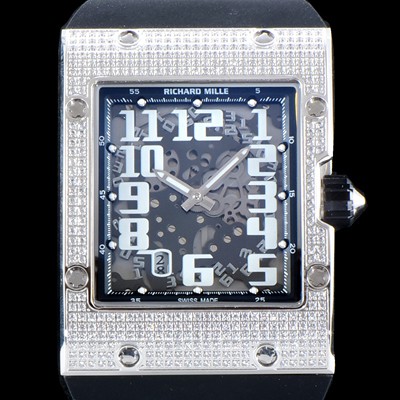 홍콩명품 [리차드밀레] 남성용 최신버전 리차드밀 RM016 다이아몬드 엑스트라 플랫!! 수공 맞물림 형식의 쥬얼세팅 스켈레톤 다이얼 오토매틱 무브먼트 RIC0201  