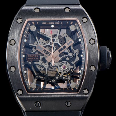 홍콩명품 [리차드밀레] 남성용 리차드밀레 RM035 골드&세라믹 에디션!! KV 이너베젤 스켈레톤 다이얼 오토매틱 무브먼트 RIC0400  