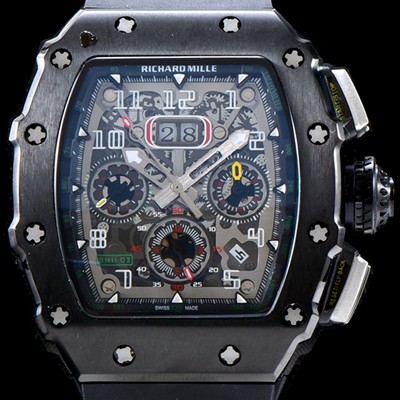 홍콩명품 [리차드밀레] 남성용 최신버전 업그레이드형 RM011 블랙 세라믹 오버사이즈 데이트 크로노그래프 스켈레톤 다이얼 오토매틱 무브먼트 RIC0415  