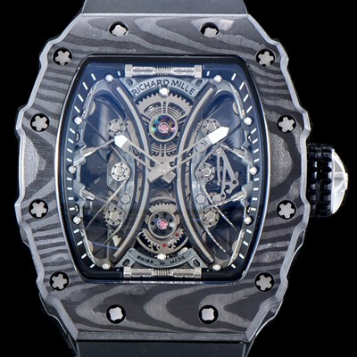 홍콩명품 [리차드밀레] 남성용 뚜르비용 RM53-01 파블로 맥도너우 블랙 카본 TPT 스켈레톤 다이얼 오토매틱 무브먼트 RIC0400  