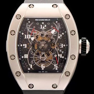 홍콩명품 [리차드밀레] 남성용 RM022 스켈레톤 다이얼 블랙 러버 스트랩 오토매틱 무브먼트 RIC0401  