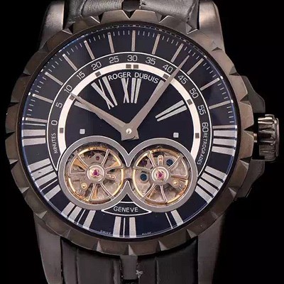 홍콩명품 [로저드뷔] 남성용 엑스칼리버 아시안 오토매틱 블랙 다이얼 47mm ROG4225  