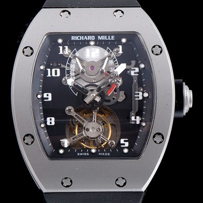 홍콩명품 [리차드밀레] 남성용 RM001 새틴 폴리쉬드 스켈레톤 다이얼 아시안 투어빌론 탑재 무브먼트 RIC0420  