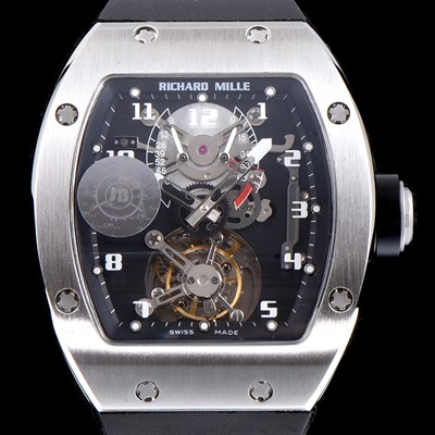 홍콩명품 [리차드밀레] 남성용 RM001 새틴 폴리쉬드 스켈레톤 다이얼 아시안 투어빌론 탑재 무브먼트 RIC0421  