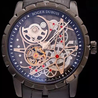 홍콩명품 [로저드뷔] 남성용 엑스 칼리버 스켈레톤 다이얼 아시안 오토매틱 ROG4240  