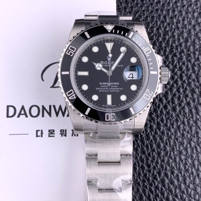홍콩명품 [로렉스] 남성용 VIP 타입 최종형 서브마리너 데이트 116610LV-97200 블랙 세라믹 베젤 블랙 다이얼 3135 오토매틱 무브먼트 ROL0115  