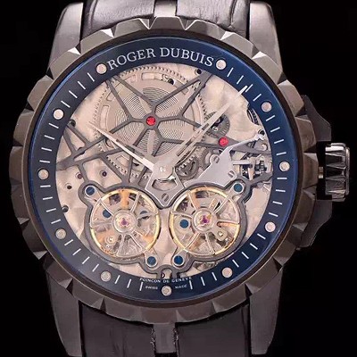 홍콩명품 [로저드뷔] 남성용 스켈레톤 다이얼 아시안 오토매틱 ROG4240  