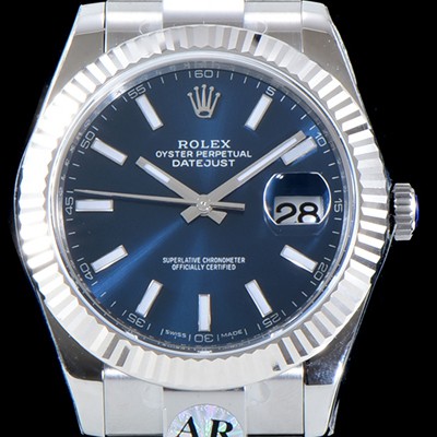 홍콩명품 [로렉스] 남성용 GM 904L스틸 업!! 데이져스트 126334 네이비 썬더스트 다이얼 브레이슬릿 오토매틱 무브먼 ROL0014  