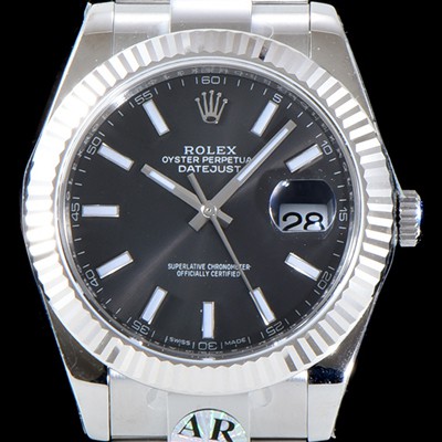 홍콩명품 [로렉스] 남성용 GM 904L스틸 업!! 데이져스트 126334 다크 로디움 다이얼 브레이슬릿 오토매틱 무브먼 ROL0010  