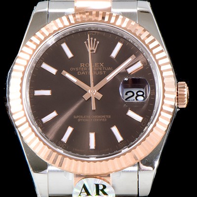 홍콩명품 [로렉스] 남성용 1:1 퀄리티 데이져스트 126333 최상위 고가형제품!! 41mm고급스러운 18K 로즈골드 초콜렛 다이얼 오토매틱 무브먼트 ROL1001  