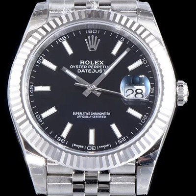 홍콩명품 [로렉스] 남성용 데이저스트 II m126334-0018 블랙 다이얼 야광 스틱 인덱스 스틸 브레이슬릿 오토매틱 무브먼트 ROL0010  