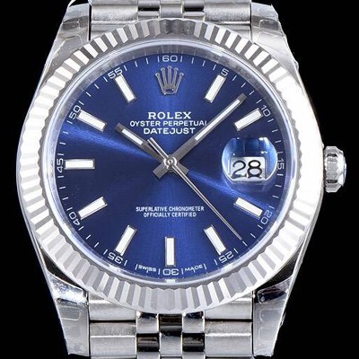 홍콩명품 [로렉스] 남성용 데이저스트 II 126334 블루 다이얼 야광 스틱 인덱스 스틸 브레이슬릿오토매틱 무브먼트 ROL0001  