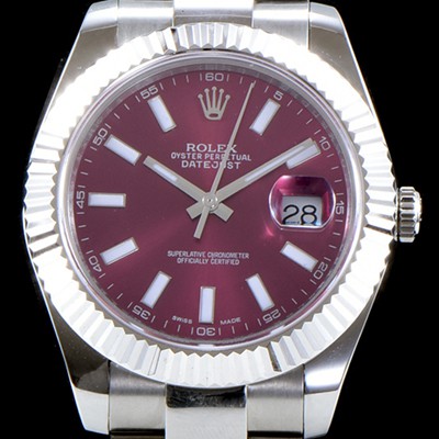 홍콩명품 [로렉스] 남성용 데이져스트 116334-72210 퍼플 다이얼 스위스 2836 오토매틱 무브먼트 ROL0110  