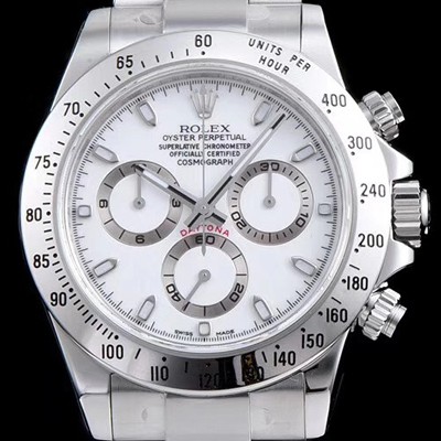 홍콩명품 [로렉스] 남성용 VIP타입 코스모그래프 데이토나 116520-78590 출시!!오이스터 18K 화이트 골드 화이트 다이얼 ETA 7750B-2 크로노그래프 오토매틱 무브먼트 ROL0004  