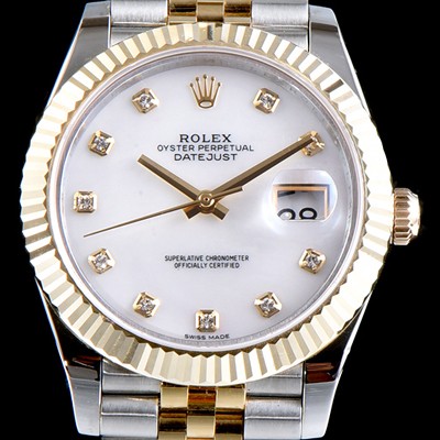 홍콩명품 [로렉스] 남성용 최고급형!!데이져스트 m126233-0023 드레스워치 넘버원 18K 옐로골드 투톤 콤비 핑크 자개 다이얼 브레이슬릿 스위스 ETA 2836-2 오토매틱 무브먼트 ROL0335  