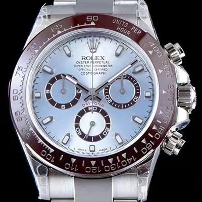 홍콩명품 [로렉스] 남성용 업버전! 크로노그래프 데이토나 116506 아이스 블루 다이얼 브라운 컬러 모노블록 세라크롬Cerachrom 베젤 오토매틱 무브먼트 ROL0100  