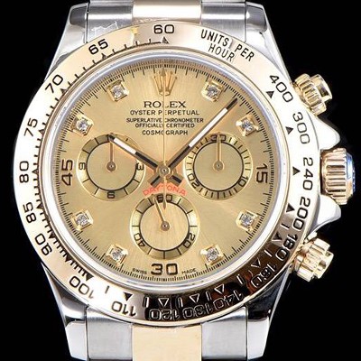 홍콩명품 [로렉스] 남성용 최상급 퀄리티 데이토나 116523-78593 8DI 18K 옐로골드 포금 제품!! 크로노그래프 18K 옐로골드 투톤 콤비 샴페인 컬러 다이얼 오토매틱 무브먼트 ROL0315  