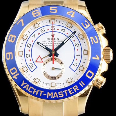 홍콩명품 [로렉스] 남성용 옐로우 골드!!! 요트마스터II 레가타116688 크로노그래프 화이트 다이얼 ETA-7750 오토매틱 무브먼트 ROL00032  