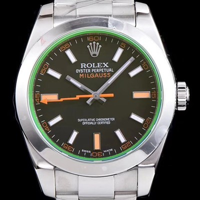 홍콩명품 [로렉스] 남성용 밀가우스 스틸 116400-GV-72400 그린코팅 블랙다이얼 야광 스틱 인덱스 오토매틱 무브먼트 ROL0300  