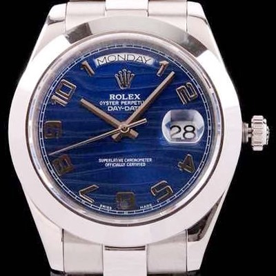 홍콩명품 [로렉스] 남성용 데이데이트 2 블루 웨이브 다이얼/ 아라비안 인덱스 ROL4235  