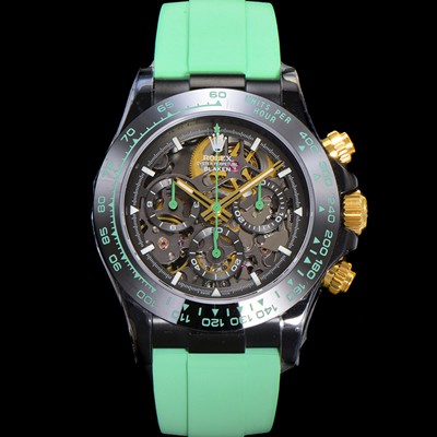 홍콩명품 [로렉스]남성용 데이토나 세라믹 베젤 40mm 크로노그래프 오토매틱 Cal.4130 무브먼트 스켈레톤 다이얼 rol5376  