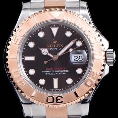 홍콩명품 [로렉스] 남성용 요트마스터 로즈골드116621 투톤콤비 팩토리 1:1 베스트 에디션 브라운 다이얼 ROL0300  
