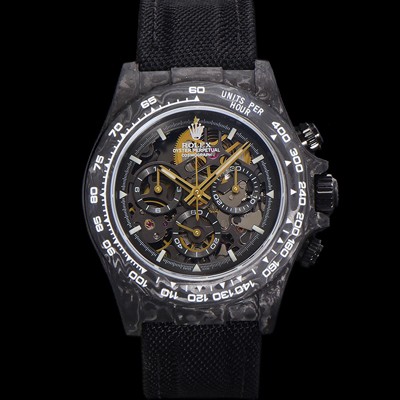 홍콩명품 [로렉스]남성용 데이토나 포지드카본 40mm 크로노그래프 오토매틱 Cal.4130 무브먼트 스켈레톤 다이얼 rol5371  