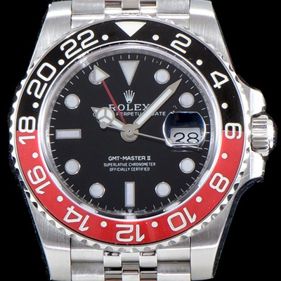 홍콩명품 [로렉스] 남성용 최신 업그레이드 버전!!지엠티 마스터II 126710BLRO-0001 듀얼 타임 블랙/레드 투톤 24시간 회전 베젤 블랙 다이얼 5선 쥬빌리 브레이슬릿 오토매틱 무브먼트 ROL0035  