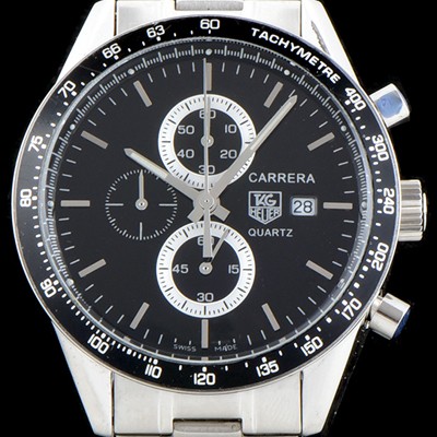 홍콩명품 [테그호이어] 남성용 까레라 블랙 다이얼 쿼츠 무브먼트 TAG0202  