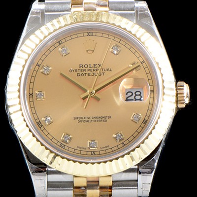 홍콩명품 [로렉스] 남성용 최고급형!!데이져스트II 126333 GM사 추가업데이트!! 18K 옐로골드 투톤 콤비 골드 다이얼 브레이슬릿 스위스 ETA 2836-2 오토매틱 무브먼트 ROL0351  