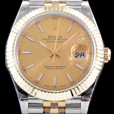 홍콩명품 [로렉스] 남성용 최고급형!!데이져스트II 126333-62613 GM사 추가업데이트!! 18K 옐로골드 투톤 콤비 골드 다이얼 브레이슬릿 스위스 ETA 2836-2 오토매틱 무브먼트 ROL0355  