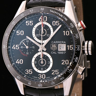 홍콩명품 [태그호이어] 남성용 까레라 크로노그래프 블랙 다이얼 TAG0440  