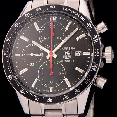 홍콩명품 [태그호이어] 남성용 까레라 크로노그래프 블랙 다이얼 TAG0400  