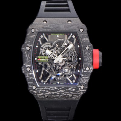 홍콩명품 [리차드밀러] 남성용 RM035-02 라파 50mm 카본 오토매틱 무브먼트 우레탄줄 스캘래톤 다이얼 ric0286  