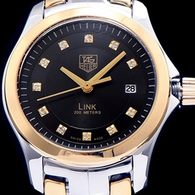 홍콩명품 [테그호이어] 여성용 링크 시리즈 블랙다이얼 스위스 쿼츠 무브먼트 TAG0200  
