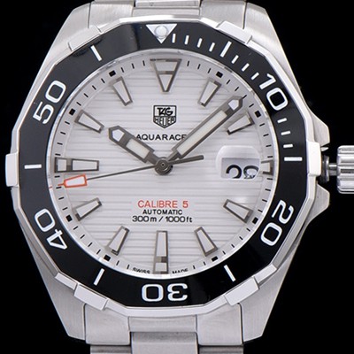 홍콩명품 [태그호이어] 남성용 퍼팩트 1:1버전 아쿠아레이서 화이트 다이얼 쿼츠/오토매틱 무브먼트 TAG0201  