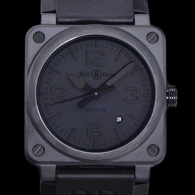 홍콩명품 [벨엔로즈] 남성용 BR03-92 다이버 세라믹 오토매틱 9015 타입 42mm 우레탄줄 블랙 다이얼 bel80300  