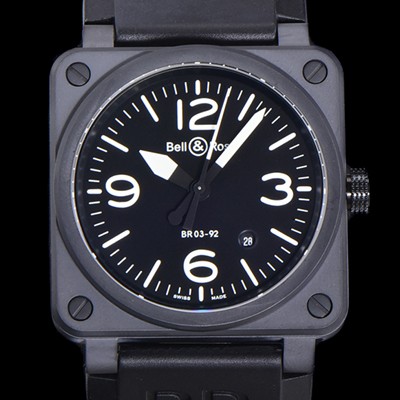 홍콩명품 [벨엔로즈] 남성용 BR03-92 다이버 세라믹 오토매틱 9015 타입 42mm 우레탄줄 블랙 다이얼 bel80301  