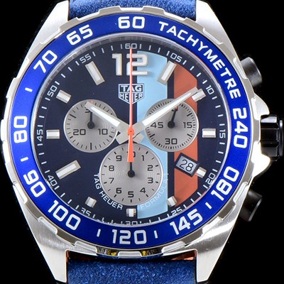 홍콩명품 [태그호이어] 남성용 포뮬러F1 CAZ101N.FC8243 걸프 스트라이프로 장식된 블루 다이얼 크로노그래프 일본 수입산 크로노그래프기능 쿼츠 무브먼트 TAG0103  