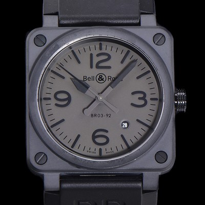 홍콩명품 [벨엔로즈] 남성용 BR03-92 다이버 세라믹 오토매틱 9015 타입 42mm 우레탄줄 블랙 다이얼 bel80299  