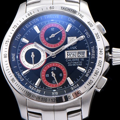 홍콩명품 [테그호이어] 남성용 링크 시리즈 칼리버 16 크로노그래프 블랙 다이얼 오토매틱 무브먼트 TAG0231  