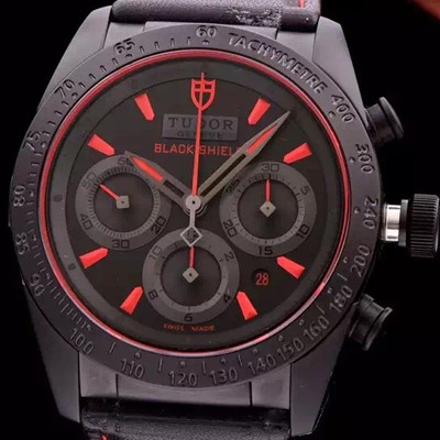 홍콩명품 [튜더] 남성용 패스트라이더 블랙쉴드 42000CR 신형모델 크로노그래프 블랙 PVD 특수 코팅처리 블랙 텍스쳐다이얼 오토매틱 무브먼트 TUD4205  