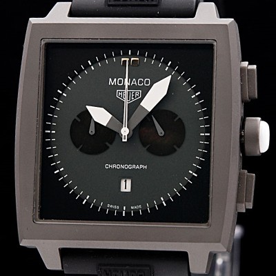 홍콩명품 [태그호이어] 남성용 모나코 스위스 쿼츠 블랙 다이얼 44mm TAG4210  