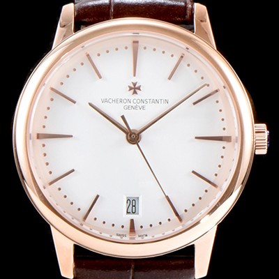 홍콩명품 [바쉐론콘스탄틴] 남성용 패트리모니 85180/000R-9248 셀프 와인딩 드레스 워치!! 18K 로즈골드 케이스 화이트 다이얼 오토매틱 무브먼트 VAC0210  