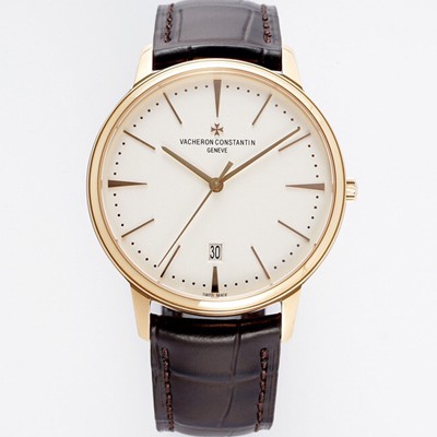 홍콩명품 [바쉐론콘스탄틴] 남성용 패트리모니 85180/000R-9248 셀프 와인딩 드레스 워치!! 18K 로즈골드 케이스 화이트 다이얼 오토매틱 무브먼트 VAC0215  