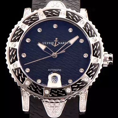 홍콩명품 [율리스나르당] 남성용 막시마린 아시안 무브먼트 블랙다이얼 ULY42012  