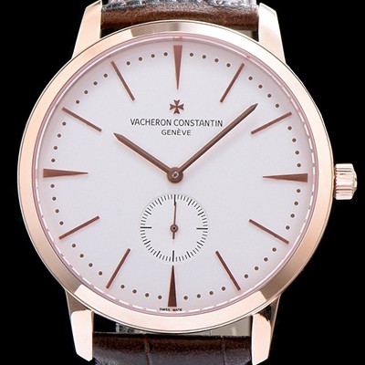 홍콩명품 [바쉐론콘스탄틴] 남성용 패트리모니 서브 세컨즈 로즈골드 화이트 다이얼 오토매틱 무브먼트 VAC0401  