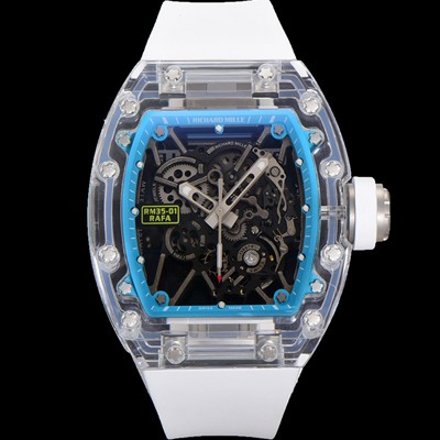 홍콩명품 [리차드밀러] 남성용 RM035-01 라파 수동/기계식 무브먼트 50mm 우레탄줄 스캘래톤 블랙 다이얼 ric0224  